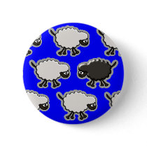 Black Sheep Design Pinback Buttons