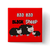 Black Sheep Designs "Baa Baa Black Sheep" Button