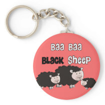 Black Sheep Designs "Baa Baa Black Sheep" Keychains