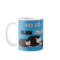 Black Sheep Designs "Baa Baa Black Sheep" Coffee Mugs