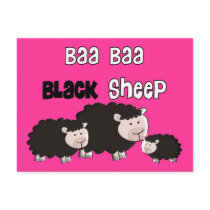 Black Sheep Designs "Baa Baa Black Sheep" Postcards