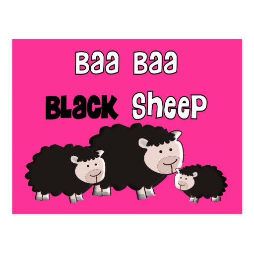 black sheep designs black sheep designs quot baa baa black sheep quot postcard zazzle black sheep designs black sheep designs quot baa baa black sheep quot postcard zazzle