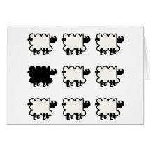 Black Sheep Greeting Cards