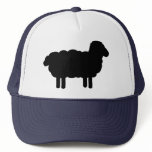 Black sheep mesh hat