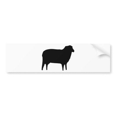 black sheep icon bumper stickers by Tomaniac