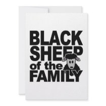 BLACK SHEEP invitation, customize