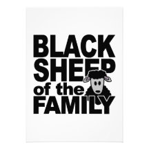 BLACK SHEEP invitation, customize