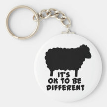 Black Sheep - It's Ok To Be Different Key Chains