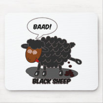 Black sheep mouse pads