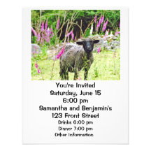 Black Sheep Personalized Invitation
