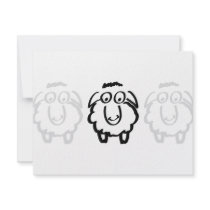 black sheep white sheeps personalized invites