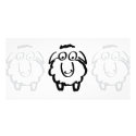 black sheep white sheeps photo cards