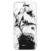 Black Ship Silhouette iPhone 5 Covers