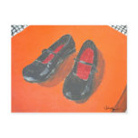 Black Shoes Painting postcards