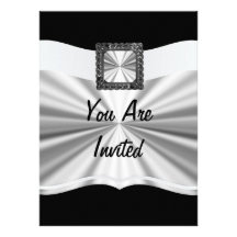 Black & silver customisable for  any occasion personalized announcement