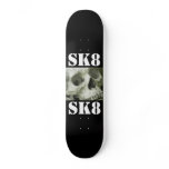 Black SK8 Board + (Skull) = Awsome. Skate Board Deck