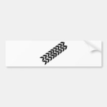 black skidmark icon bumper sticker