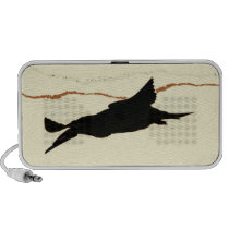 Black Skimmer Bird Art Doodle Speaker
