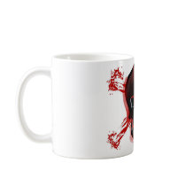Black Skull & Bloody Cross Bones Mugs