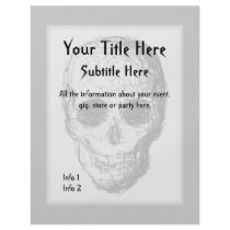 Black Skull. Personalised Flyer