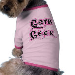 Black Skull Goth Geek pet clothing
