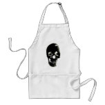 Black Skull - Negative Image Apron