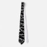 Black Skull Pattern Neck Tie