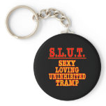 Black Slut Sexy Loving Tramp keychains