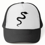 black snake icon trucker hats