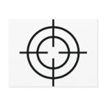black sniper  crosslines icon post cards