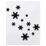 black snowflakes icon flyers