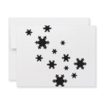 black snowflakes icon invitations