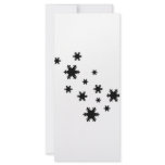 black snowflakes icon customized rack card