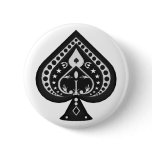 Black Spades: Playing Cards Suit: buttons