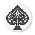 Black Spades: Playing Cards Suit: magnets