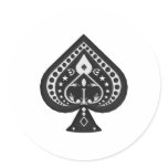 Black Spades: Playing Cards Suit: stickers