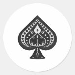 Black Spades: Playing Cards Suit: Stickers
