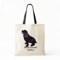 Black Spaniel Gallery Canvas Bag