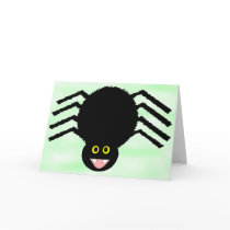 Black Spider Greeting Card