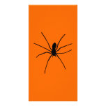 Black Spider Template Photo Greeting Card