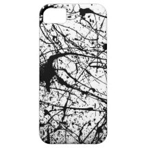 Black Splatter iPhone 5 Barely There Case