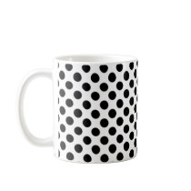 Black spotted White Mug