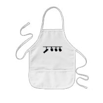 Black Stage Light Silhouettes Digital Camera Apron