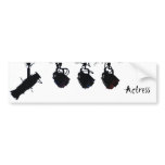 Black Stage Light Silhouettes Digital Camera bumper stickers