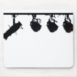 Black Stage Light Silhouettes Digital Camera mousepads