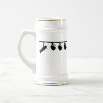 Black Stage Light Silhouettes Digital Camera Coffee Mug