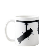 Black Stage Light Silhouettes Digital Camera Coffee Mugs