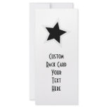 Black Star Bold White Outline rack cards