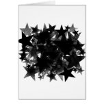 Black Star Frenzy Greeting Cards