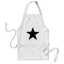 black star icon aprons
